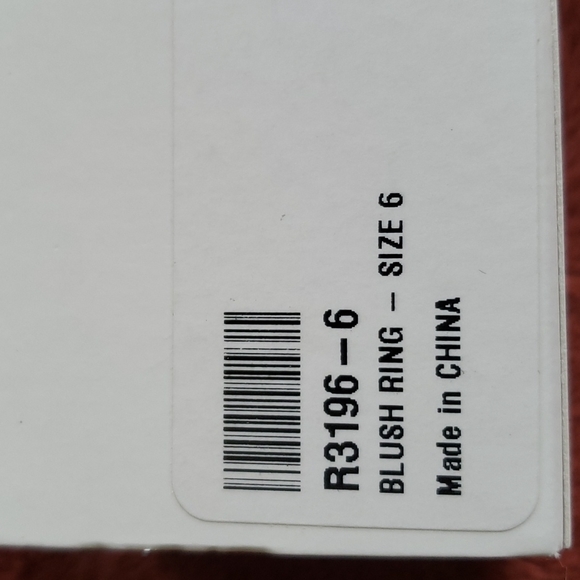 Touchstone Crystal Blush Ring size 6 - Picture 4 of 4